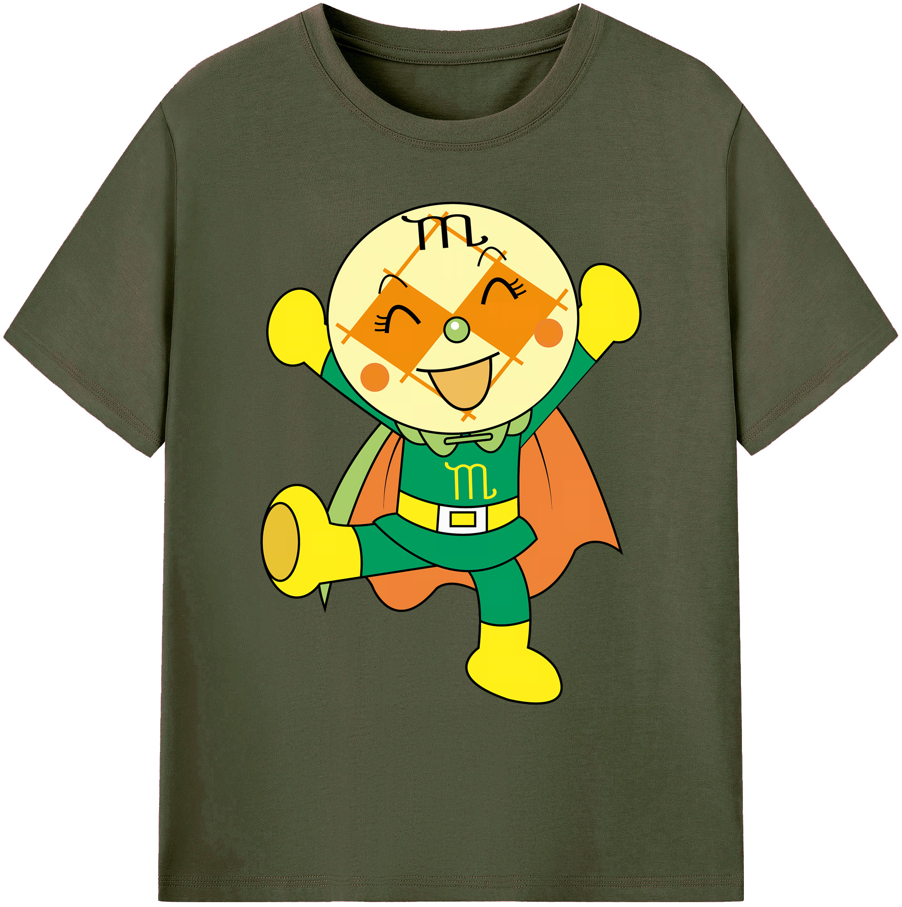（画像用） アンパンマン Anpanman 綿100％ メンズ半袖Tシャツ｜肌触りやわらか＆通気性